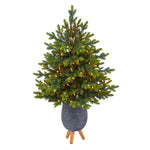 Nearly Natural T2325 3.5’ Artificial Christmas Tree with 150 Clear Lights