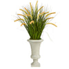 Nearly Natural P1553 34” Onion Grass Artificial Plant in Sand Colored Urn