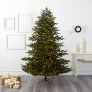 Nearly Natural 7.5`South Carolina Spruce Real Touch Artificial Christmas Tree with 650 (Multifunction) Warm White LED Lights with Instant Connect Technology and 1081 Bendable Branches