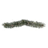 Nearly Natural W1295 6` Frosted Artificial Christmas Garland with Pinecones