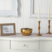 Nearly Natural 0765-S1 6.75” Designer Gold Bowls