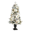 Nearly Natural T3323 4’ Christmas Tree with 223 Bendable Branches and 100 Lights in Decorative