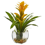 Nearly Natural Bromeliad with Vase Arrangement
