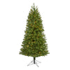 Nearly Natural 6.5` Vancouver Spruce Artificial Christmas Tree with 250 Warm White Lights and 803 Bendable Branches