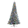 Nearly Natural T3518 9.5`` Artificial Christmas Tree with 150 Multi Color Bulbs