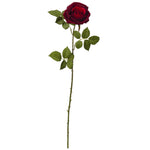 Nearly Natural 2146-S6 33" Artificial Red Elegant Large Rose Flower, Set of 6