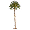 Nearly Natural 5`Christmas Palm Artificial Tree with 150 Warm White LED Lights