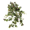 Nearly Natural 6058-S2 24" Artificial Green Grape Leaf Hanging Plant, Set of 2