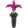 Nearly Natural Phalaenopsis Orchid Arrangement with Bullet Planter