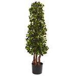 Nearly Natural 5396 3.5' Artificial Green English Ivy Spiral Tree, UV Resistant (Indoor/Outdoor)