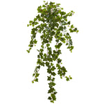 Nearly Natural 6195-S3 36" Artificial Green Curly Ivy Hanging Plant, Set of 3