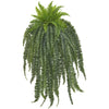 Nearly Natural 6220-S1 58" Artificial Green Boston Fern Hanging Plant