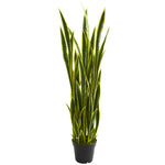 Nearly Natural 8317 5' Artificial Green Sansevieria Plant