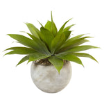 Nearly Natural 6959 24" Artificial Green Agave in Sand Colored Bowl