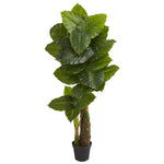 Nearly Natural 5593 6.5' Artificial Green Taro Tree