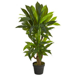Nearly Natural 3` Corn Stalk Dracaena Artificial Plant (Real Touch)