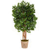 Nearly Natural T1386 5.5` Super Deluxe Ficus Artificial Tree in Decorative Planters