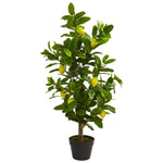 Nearly Natural 5581 3' Artificial Green & Yellow Lemon Tree