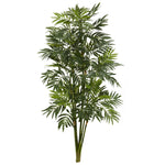 Nearly Natural 6097-S1 3' Artificial Green Mini Bamboo Palm Plant