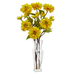 Nearly Natural Zinnia Artificial Arrangement