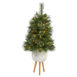 Nearly Natural T2284 4’ Artificial Christmas Tree with 50 Clear Lights