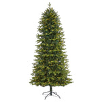 Nearly Natural 7.5` Belgium Fir ``Natural Look`` Artificial Christmas Tree with 550 Clear LED Lights