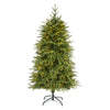 Nearly Natural 5`Vancouver Fir ``Natural Look`` Artificial Christmas Tree with 350 Clear LED Lights and 1054 Bendable Branches