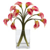 Nearly Natural Calla Lily Artificial Arrangement in Vase