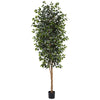 Nearly Natural 5427 8' Artificial Green Ficus Tree