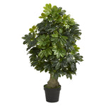 Nearly Natural 3` Schefflera Artificial Tree (Real Touch)