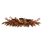 Nearly Natural A1785 36`` Maple Leaves and Berries Fall Candelabrum Arrangement
