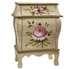 Nearly Natural 7012 26.5" Antique Night Stand with Floral Art