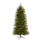 Nearly Natural 7` Belgium Fir ``Natural Look`` Artificial Christmas Tree with 500 Clear LED Lights