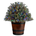 Nearly Natural T3274 26`` Artificial Christmas 150 Lights and 280 Bendable Branches in Planters