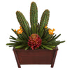 Nearly Natural 18``Mixed Cactus Succulent Artificial Plant in Planter