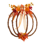 Nearly Natural W1189 26`` Autumn Pumpkin Artificial Vine Fall Wreath