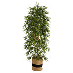 Nearly Natural T3054 6` Bamboo Tree with 1024 Bendable Branches in Cotton Planters