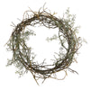 Nearly Natural 17`` Frosted Twig Wreath