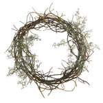 Nearly Natural 17`` Frosted Twig Wreath