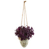 Nearly Natural 26`` Basil Artificial Plant in Hanging Vase