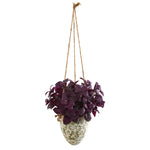 Nearly Natural 26`` Basil Artificial Plant in Hanging Vase