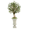 Nearly Natural T2464 3.5’ Olive Artificial Tree in Sand Colored Urn