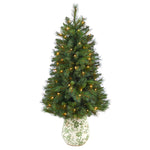 Nearly Natural T2345 4.5` Artificial Christmas Tree with 100 Clear Lights