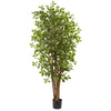 Nearly Natural 5463 6' Artificial Green Olive Silk Tree