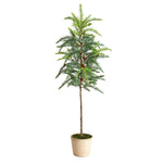 Nearly Natural T3374 3.5`` Winniepeg Artificial Pine Tree in Decorative Planter