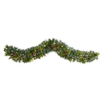 Nearly Natural W1311 6` Snow Tipped Christmas Artificial Garland with LED Light