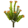 Nearly Natural 9`` Flowering Sedum Artificial Plant (Set of 6)