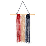 Nearly Natural 7133 14`` x 24`` Red White and Blue “Americana” Wall Hanging
