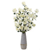 Nearly Natural 39`` Bougainvillea Artificial Arrangement in Stoneware Vase