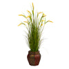 Nearly Natural P1561 53” Wheat Grain Artificial Plant in Decorative Planters